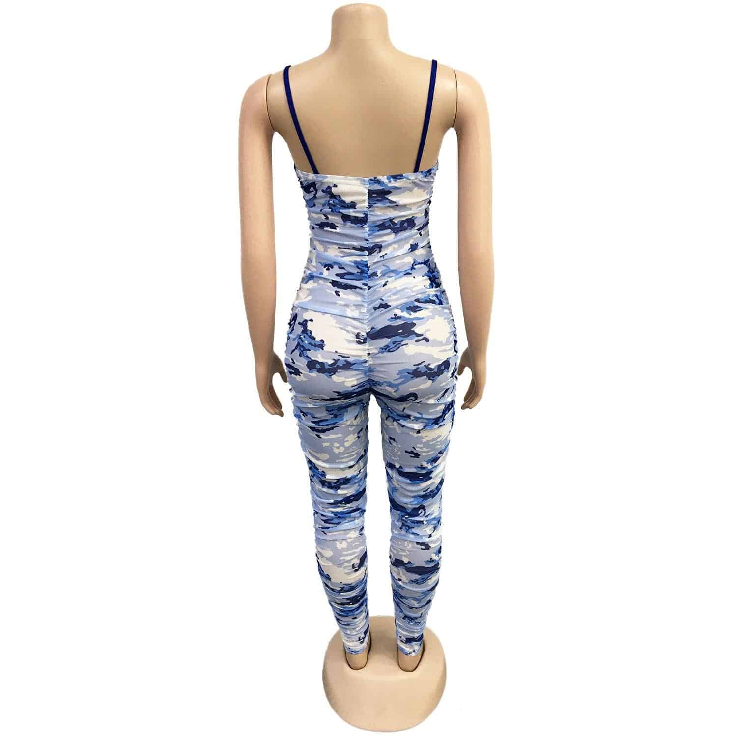Zoctuo Camouflage Jumpsuit for Women Streetwear Sleeveless Skinny Casual Jumpsuits for Women Sexy Playsuit 2020 Summer