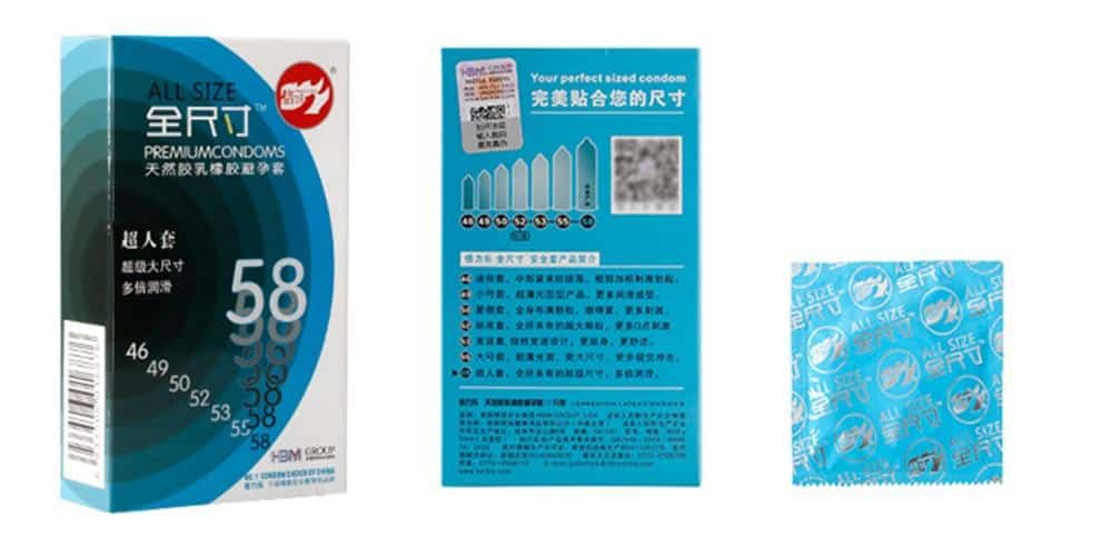 10pc/box BeiLiLe All Size 58/65mm Extra Large XL Size Condoms for Men Lubricated Ultra Thin Latex Condom Sex Product for Couples