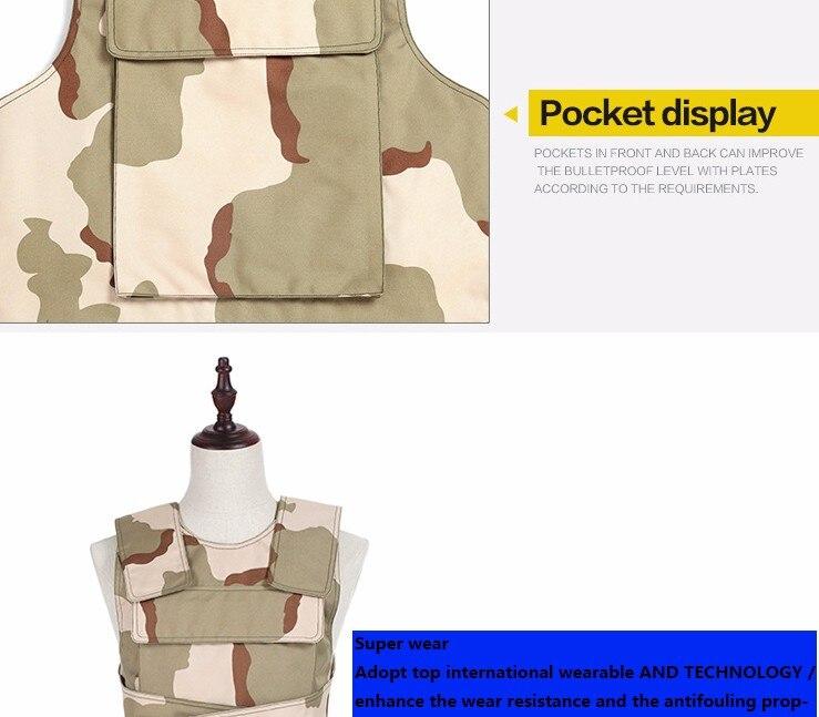 Soft Aramid Fiber Army Bullet Proof Vest Nij Iiia Ballistic Tactical Plate Carrier Police Swat Self-defense Real Military Vest