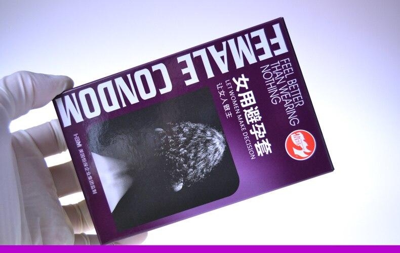 2Pcs Female Condoms Ultra-thin Safe Condom For Women Sex Intimate Goods Contraceptives Penis Sleeve Cock Sleeves For Women