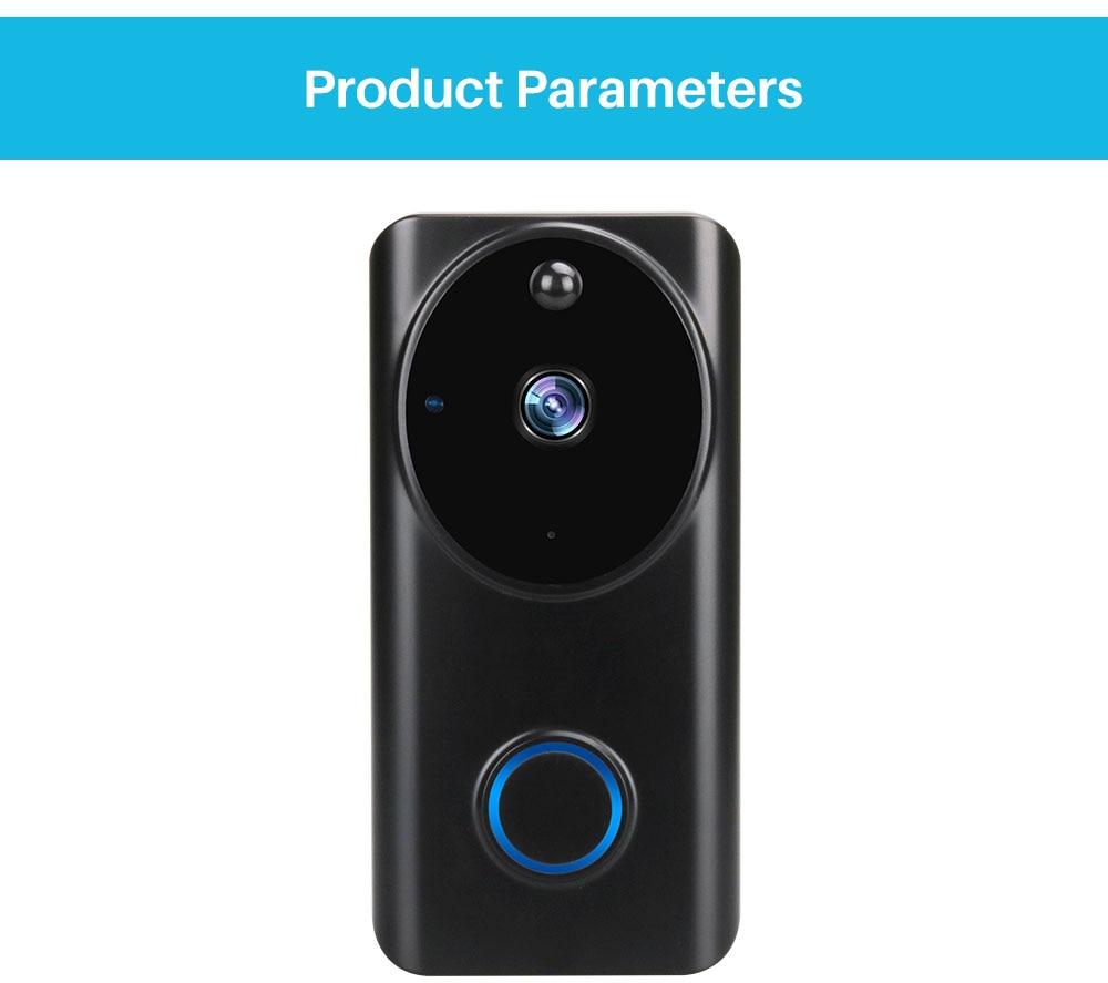 1080P WiFi Video Doorbell Smart Video Intercom APP Control Phone Call Door Bell Home Security Monitor Night Vision Camera