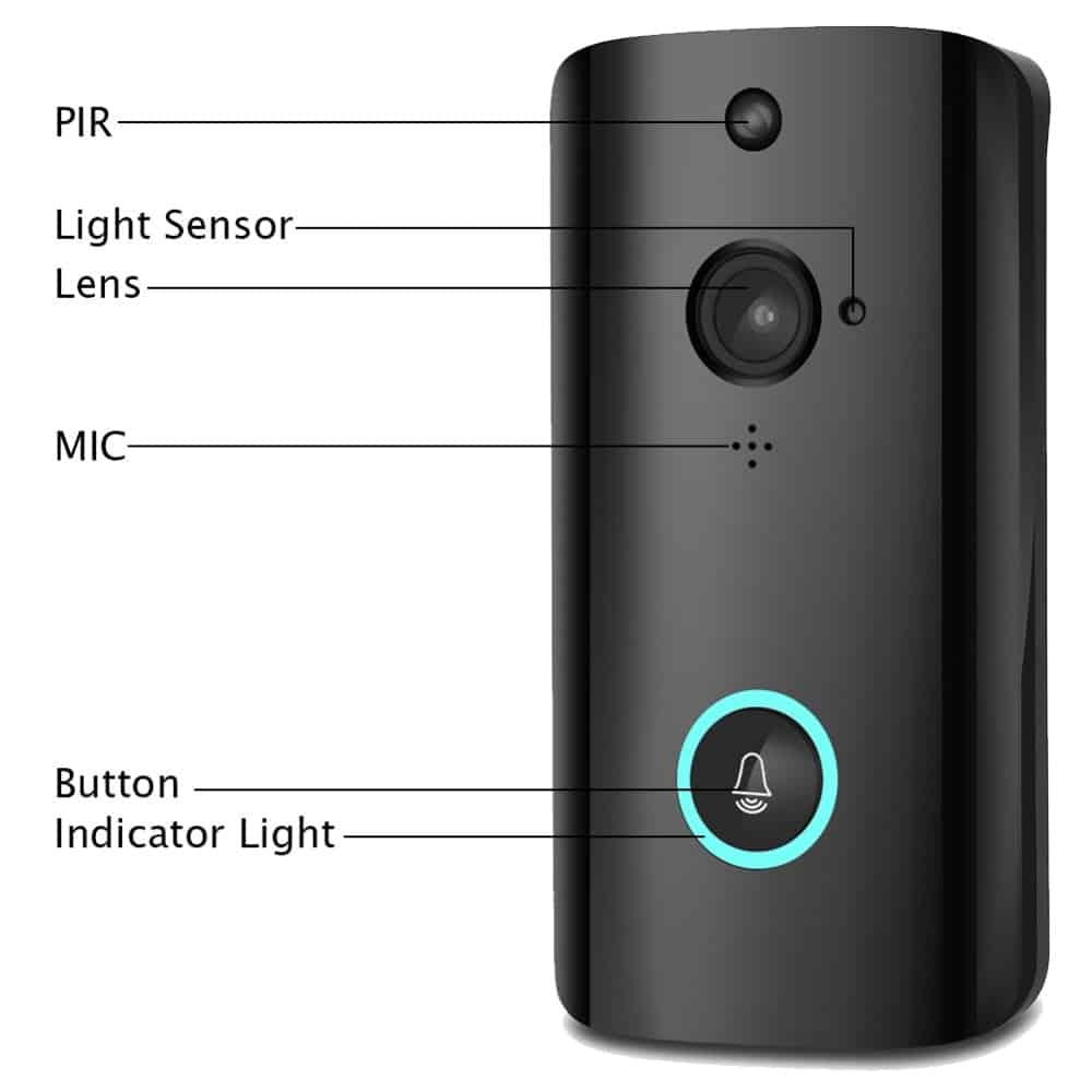 Smart Wireless Doorbell Video Camera Home Security Doorphone M9 WiFi Remote Video Door Bell Phone Intercom Bell support TF card