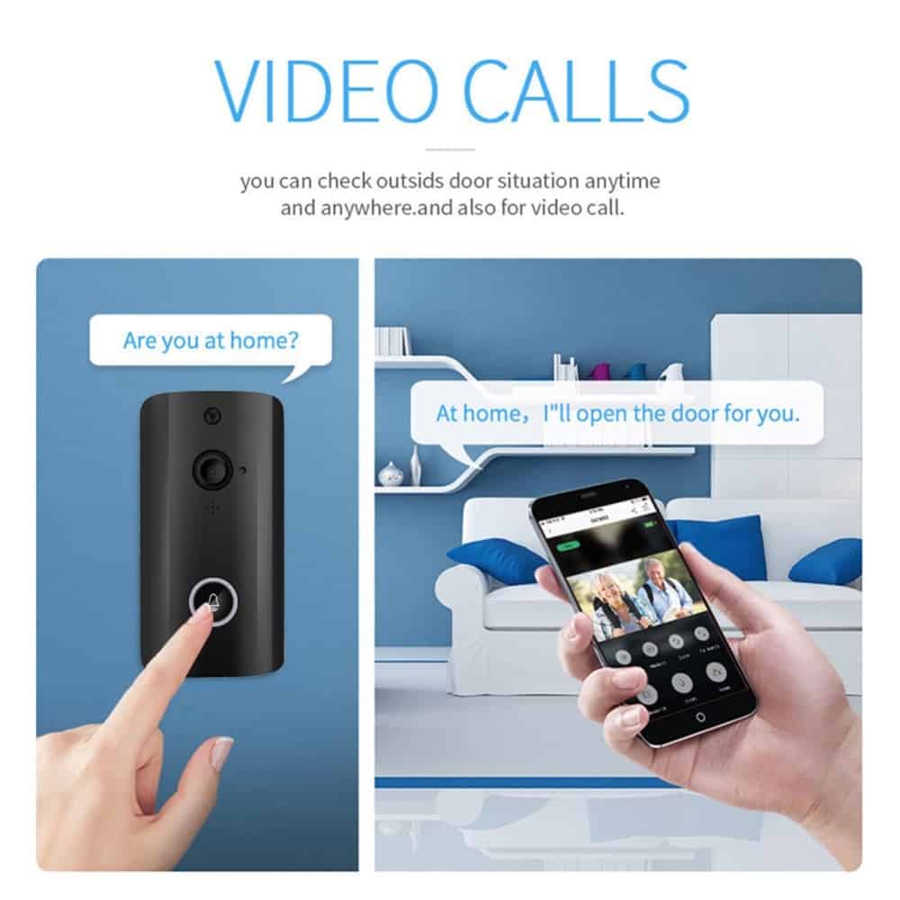 Smart Wireless Doorbell Video Camera Home Security Doorphone M9 WiFi Remote Video Door Bell Phone Intercom Bell support TF card