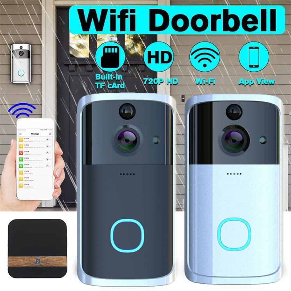 Smart Wireless Video Doorbell WiFi Two-way Intercom Infrared Night Vision IR Alarm Wireless Security Camera WiFi Door Bell