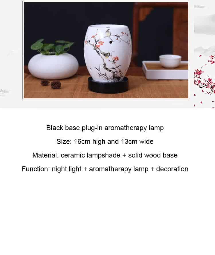 Mini Electric Incense Burner Ceramic Portable Aroma Lamps Room Fragrance Perfume Quemador Incienso Home Decoration OO50XL