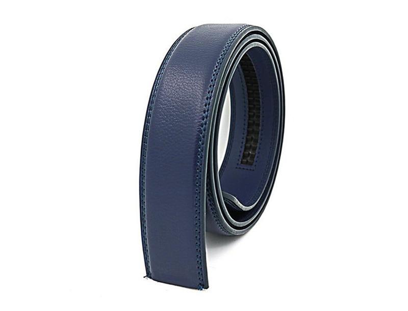 HIDUP Good Quality Real Genuine Leather Automatic Model Belts for Men Blue Colours Strap Belt 3.5cm Width Without Buckles LUWJ17