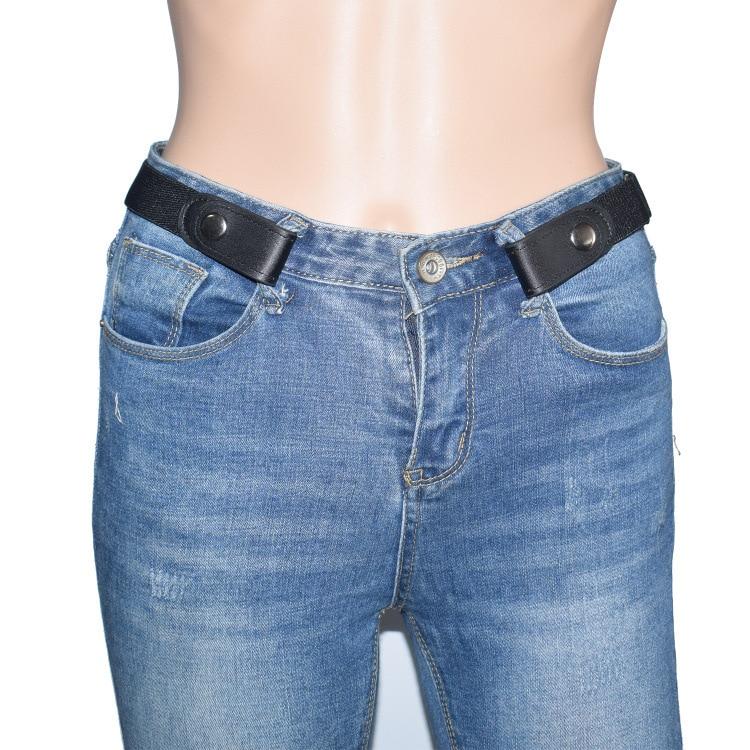 14 Styles Women Casual Buckle-Free Waist Belt For Jeans Pants Dresses No Buckle Stretch Elastic For Men No Hassle DropShipping
