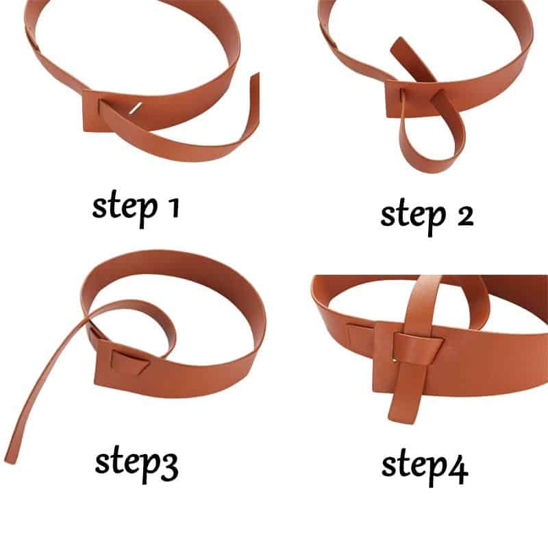 New Design Women Knotted Waistbands wide long PU leather Fashion Woman cummerbunds Dress Decorate brown Leather bow Buckle Gifts