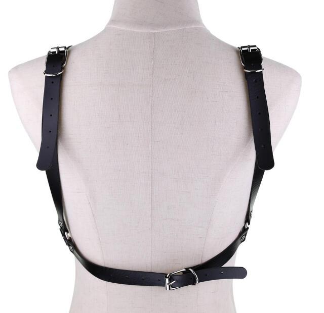 Sexy Pu Leather Harness Belts women Tassel Chain Waist Belt Bondage Cage Leisure body chest Ladies Straps Suspenders Accessory