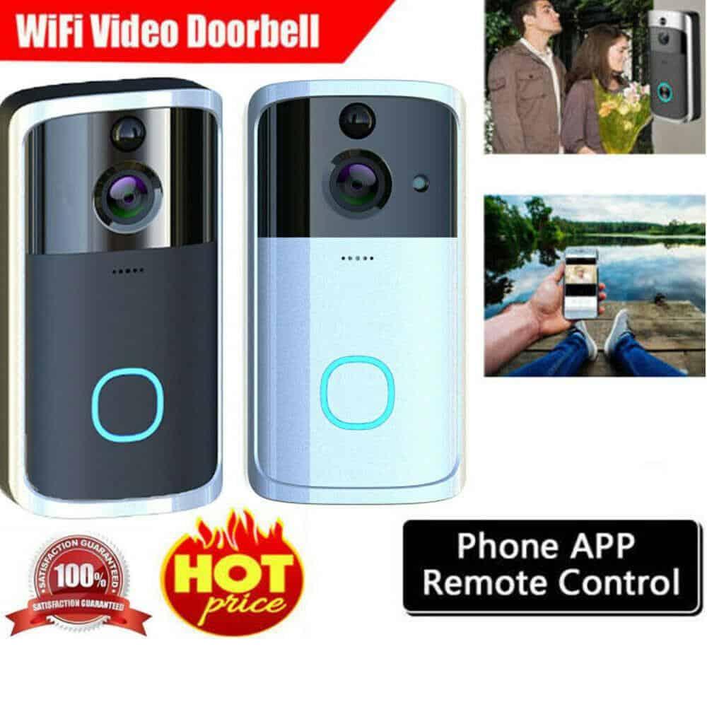 Smart Wireless Video Doorbell WiFi Two-way Intercom Infrared Night Vision IR Alarm Wireless Security Camera WiFi Door Bell