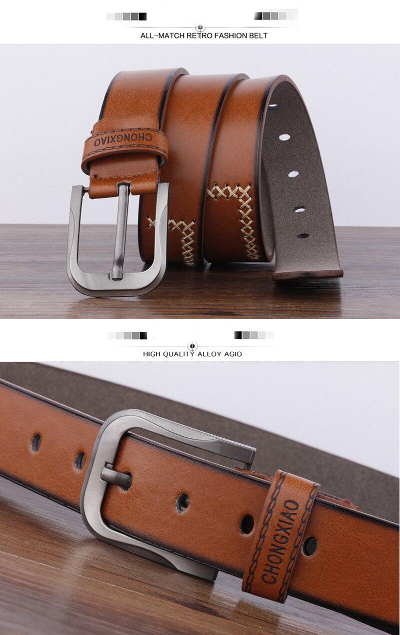 New classic men's belt High-quality metal belt buckle Car line details Perfect men's belt gift Casual belt 3 colors Wholesale