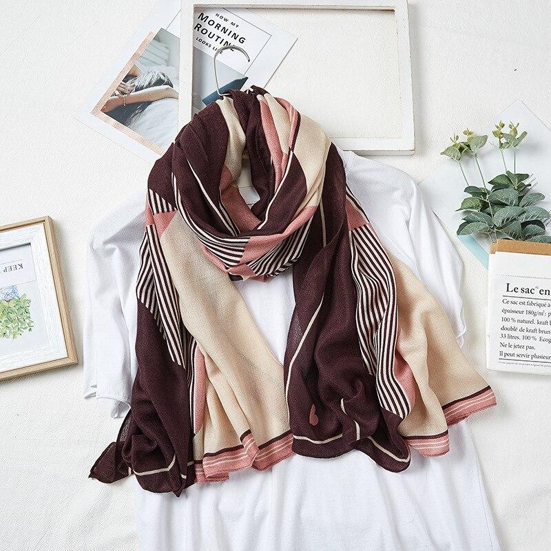 Luxury Brand Cotton Winter Scarfs For Ladies Cashew Print Warm Scarf Long Pashmina Hijabs Sunscreen Women Scarves and Shawls
