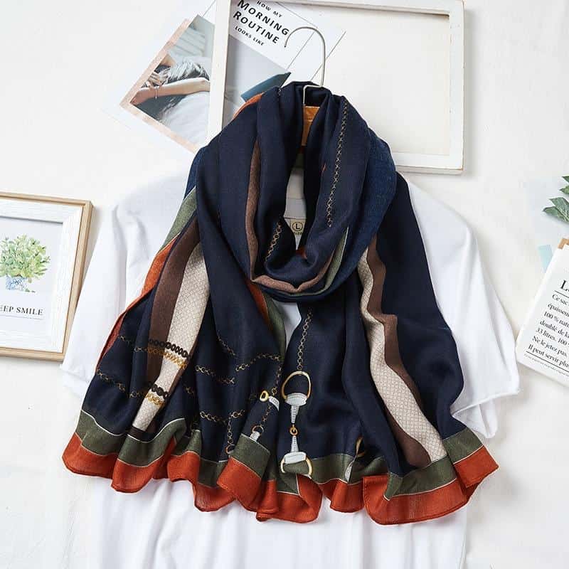 Luxury Brand Cotton Winter Scarfs For Ladies Cashew Print Warm Scarf Long Pashmina Hijabs Sunscreen Women Scarves and Shawls