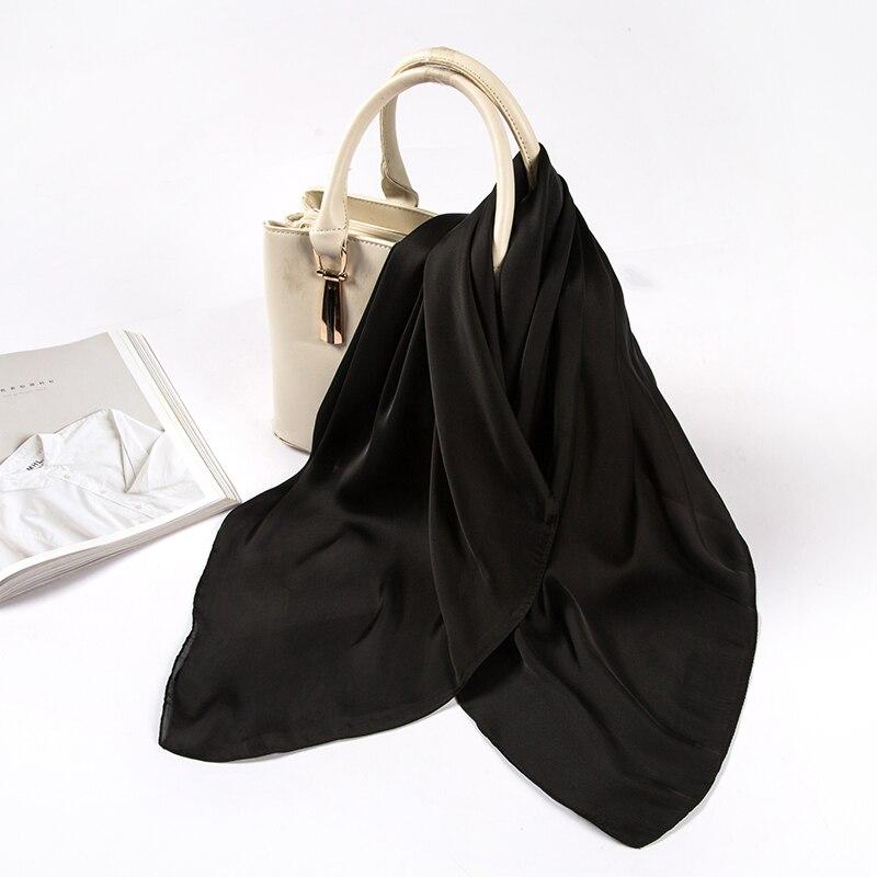women's scarf silk square scarves solid color for fashion lady luxury brand bags SCARF HAIRBAND