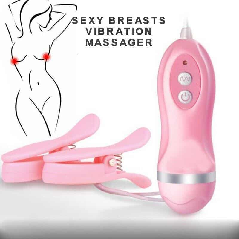 Vibrating Breast Nipple Clamps Breast Sucking Toys Clip Clit Kit SM Bondage Women Sex Electric Toys 18 Plus Sex for Sex Games