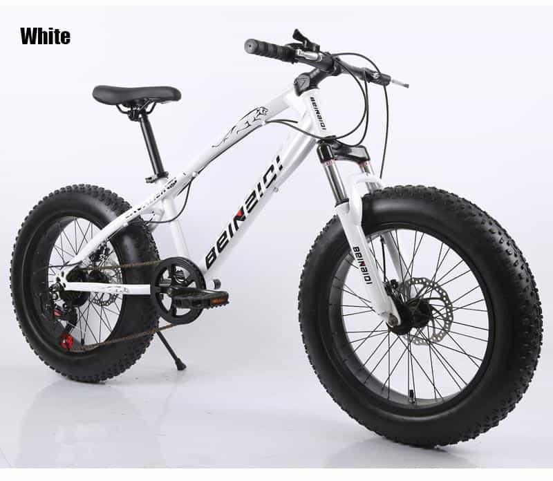 2020 Aluminum Alloy Snow Bike Mountain Bike Double Disc Brake Shock Beach Bicycles 20 Inch Adult&Children Mini Off-Road Bike