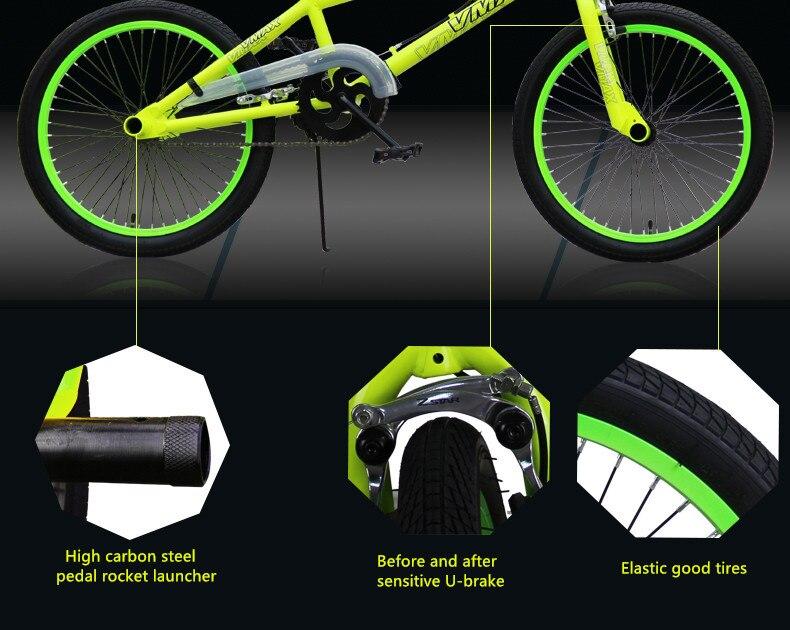 New Brand BMX Bike 20 inch Wheel Carbon Steel Wheel Extreme Fancy Stunt Bicycle Street Performance Bicicleta