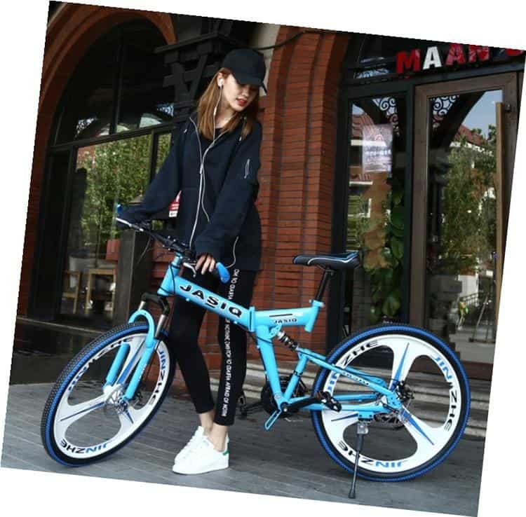 JASIQ 26 Inch Wheel 21/24/27Speed Adult Variable Speed Mountain Bike Road Bicycle Men Foldable Sports Cycling Racing Ride