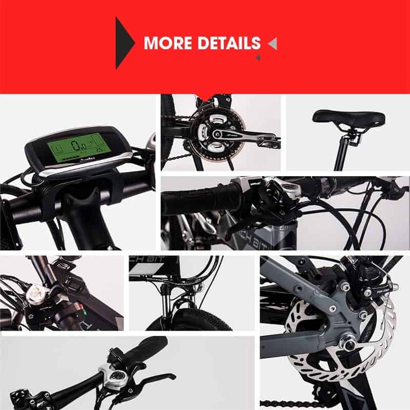 RichBit RT-860 36V*250W 12.8Ah Mountain Hybrid Electric Bicycle Cycling European Quick deliveryFrame Inside Li-on Battery Fold