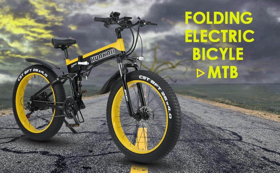 Portable Electric Bicycle 26 Inch 48V 1000W Motor 13ah Lithium Battery Folding Ebike Travel Mountain Anti-shock Commuter Bike
