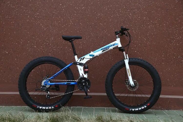 free delivery 26 inch Snowmobile Mountain Bike Wide Tires Disc Brakes Shock Absorption Bicycle Student Support
