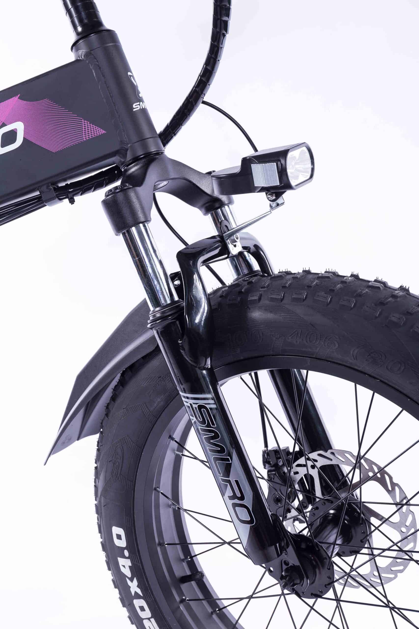 Huakaii 500W Powerful Motor Electric Bike 48V Fat Tire Foldable Snowmobile Electric Mountain Bike 10AH Lithium Battery