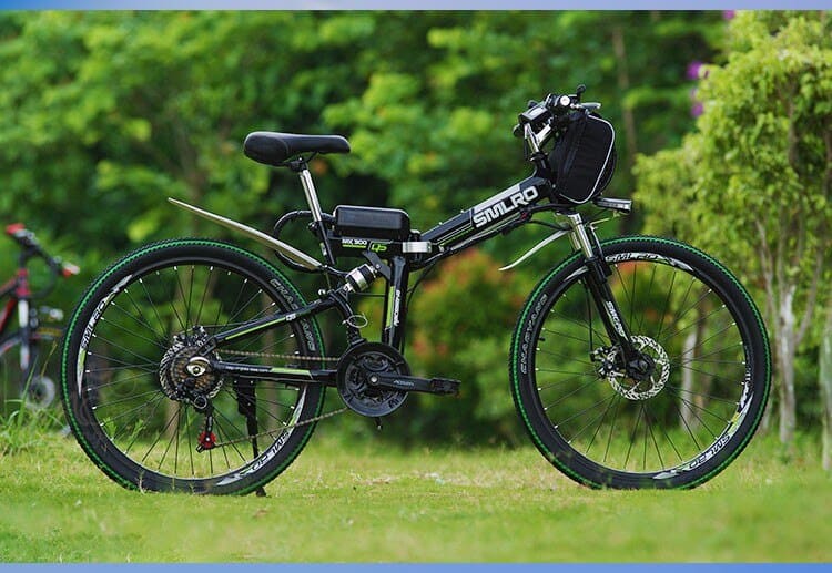 24/26 inch electric mountain bike 48v lithium battery 500w high speed motor powerful folding frame Hybrid ebike Traveling