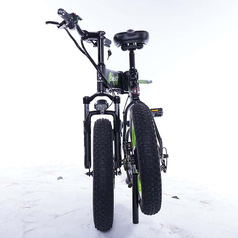 20 Inch Strong Electric Snow Bike 48V Lithium Battery Hidden Frame 500W High Speed Motor Foldable Mountain Bicycle Popular Ebike