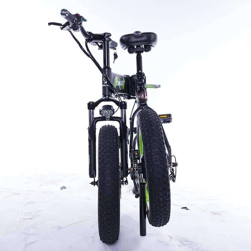 Adult Electric Bike Powerful 48V 500W Motor Foldable Fat Tire Snowmobile Mountain Motor Bicycle Lithium Battery Hot Selling
