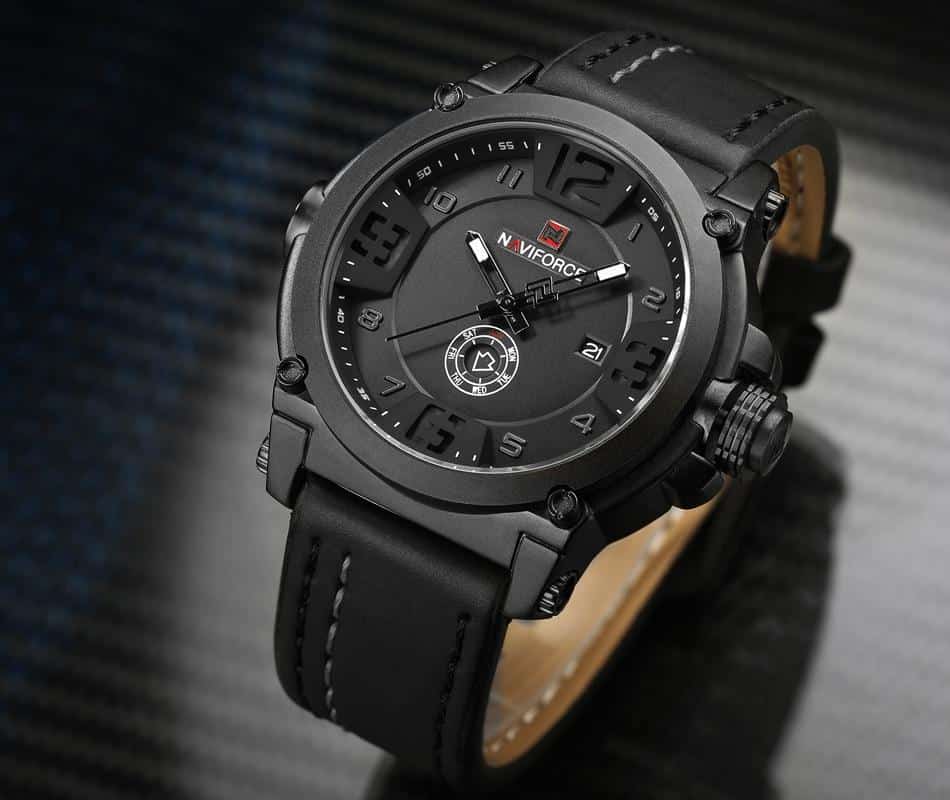 2020 New NAVIFORCE Sport Mens Watches Top Brand Luxury Waterproof Leather Quartz Military Wristwatch Male Clock Relogio Hot Sale