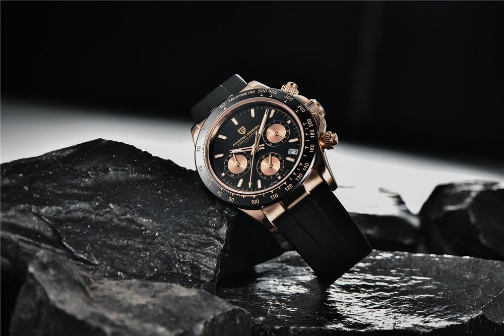 2020 New PAGANI DESIGN Mens Quartz Watches Automatic Date Luxury Gold Wristwatch Men Waterproof Chronograph Japan VK63 Clock man