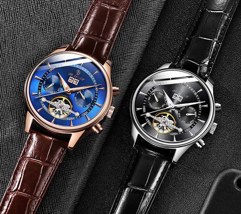 Senors Automatic watch Luxury Men Watches Automatic Black Watch Men Waterproof Automatic Mechanical Wristwatch