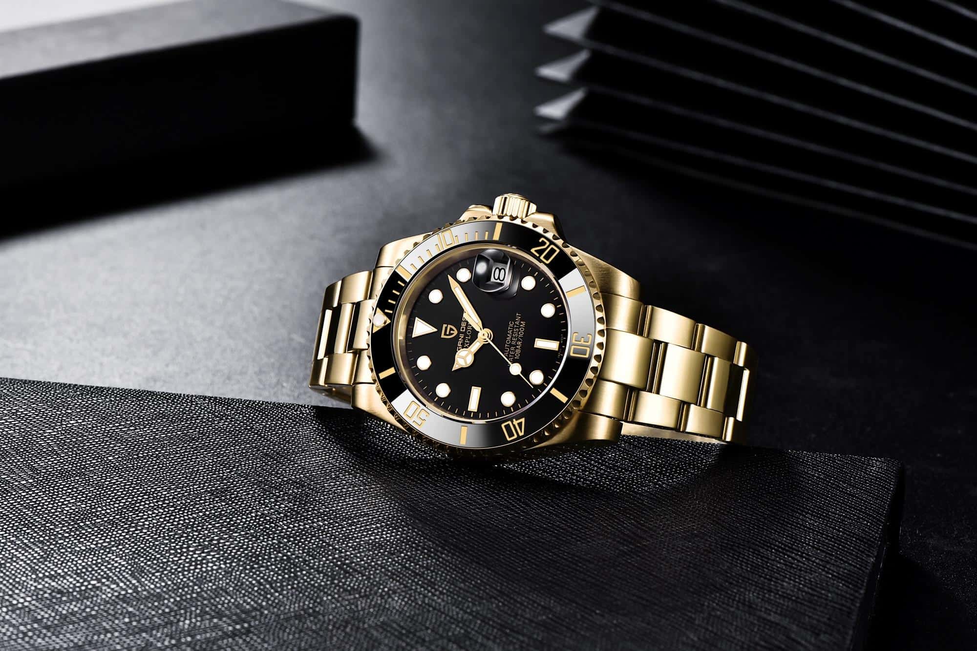PAGANI DESIGN Top Brand New Stainless Steel Mechanical Watch Sapphire Glass Automatic Watch Luxury Waterproof Sports Men Watch
