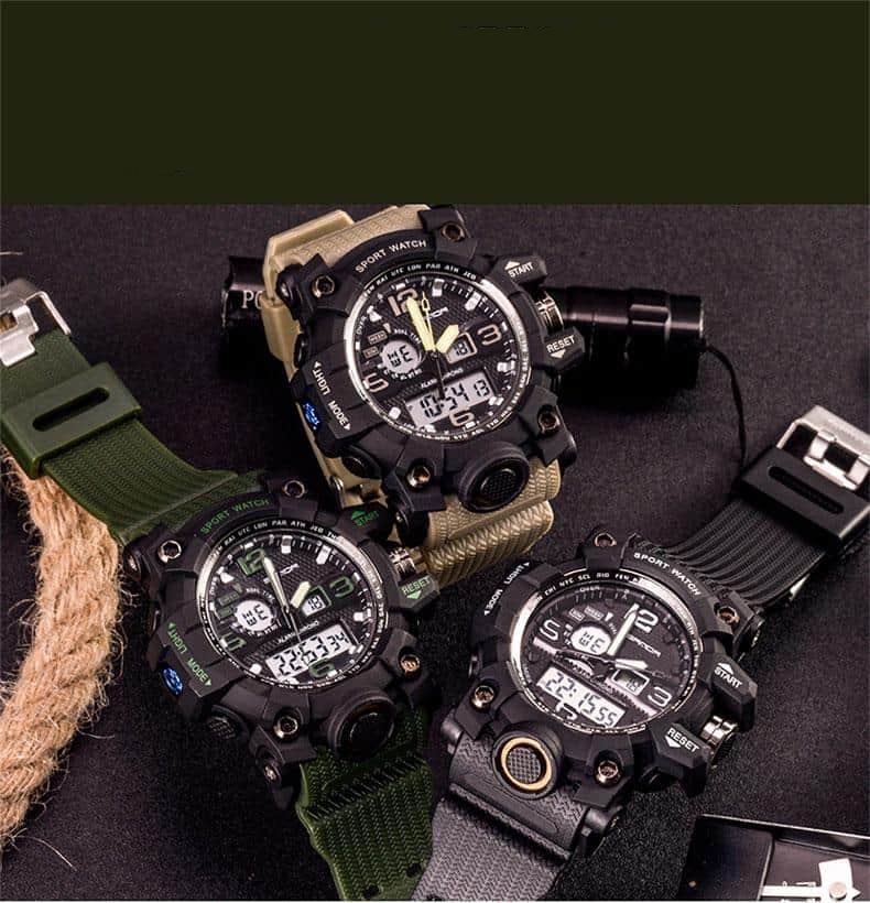 SANDA top luxury brand G style men's military sports watch LED digital watch waterproof men's watch Relogio Masculino
