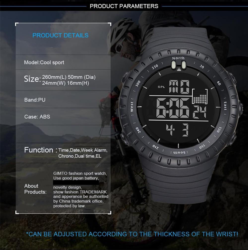 2020 Outdoor Sport Digital Watch Men Sports Watches For men Running Stopwatch Military LED Electronic Clock Wrist Watches Men