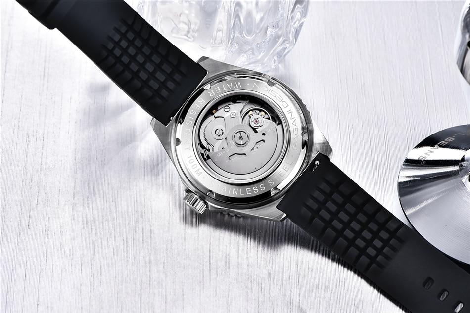 PAGANI DESIGN Luxury Brand Mens Automatic Mechanical Watches Automatic Date Clock 100M Waterproof Wristwatch Relogio Masculino