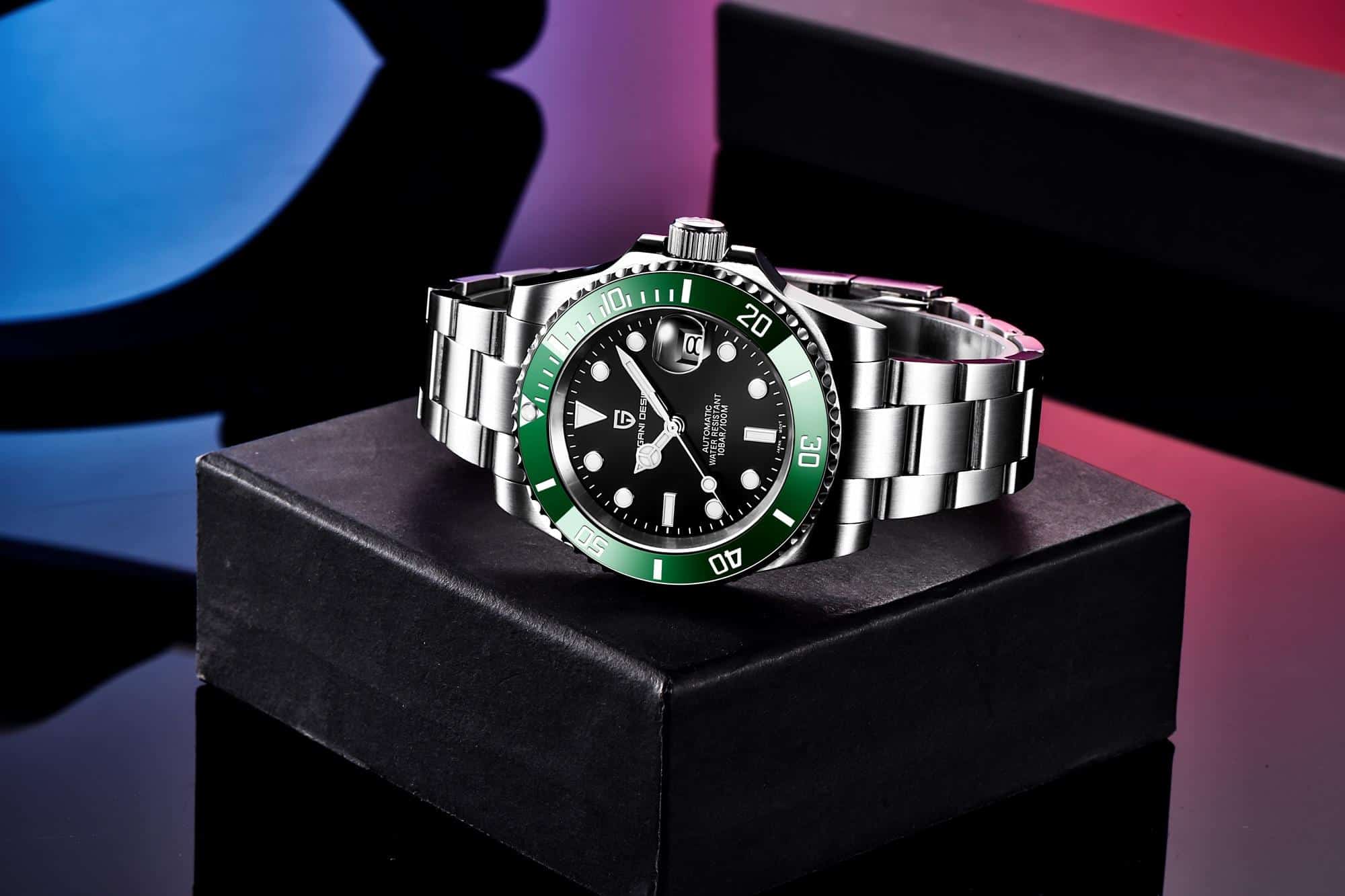 PAGANI DESIGN Top Men's Watch Luxury Automatic Mechanical Watch Brand New Stainless Steel Waterproof Military Steeldive Clock