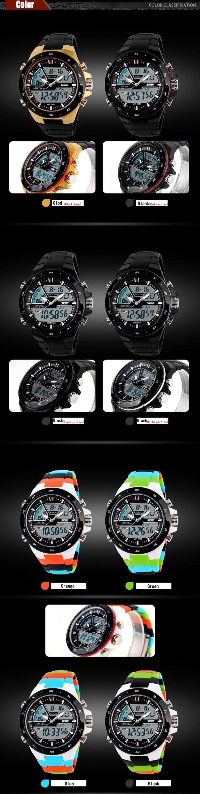 Skmei Men Sport Watches Military Casual Sports Men's Watch Quartz-watch Waterproof Silicone Clock Male S Shock Relogio Masculino
