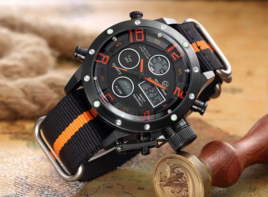 GOLDENHOUR Sports Watches Men Analog Digital Army Military LED Display Men Watches Clock Male Quartz Watch Relogio Masculino