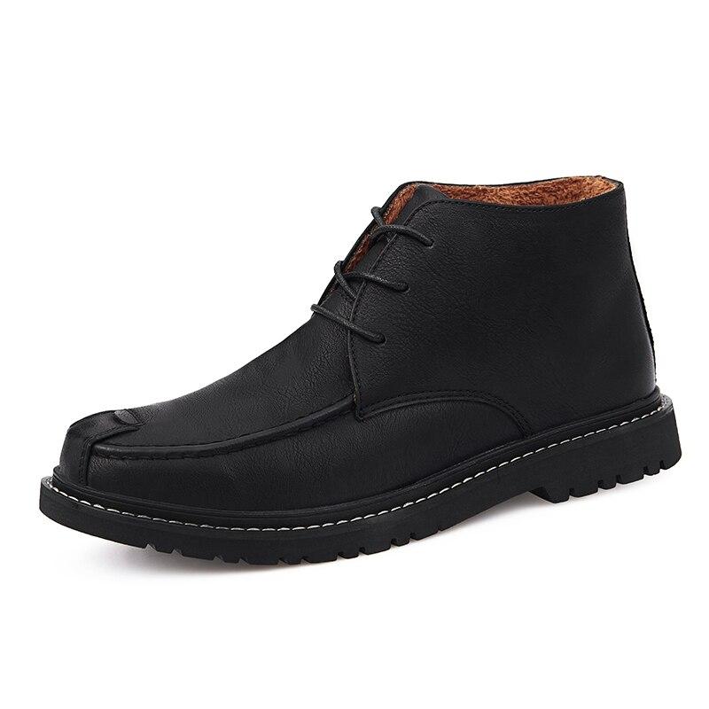Big Size High-Top Men Casual Leather Shoes Brand Mens Fashion Shoes Men Casual Shoes Designer Men Flats Male Leather Shoes