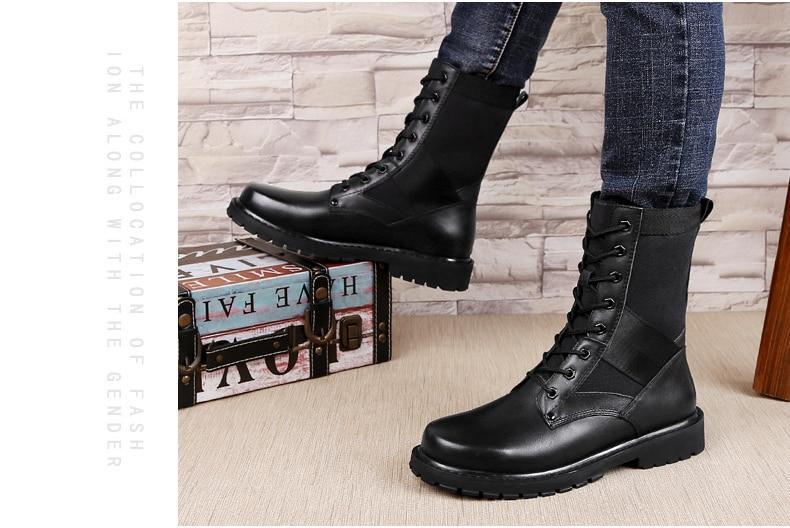 Size 37~50 Vintage Style Men Boots Natural Leather Autumn And Winter Shoes Water Proof Work&Safety Shoes Men Quality Ankle Boots