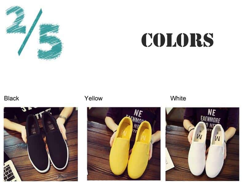 EMOSEWA 2020 New Mens shoes casual Vulcanized Yellow Canvas rubber shoes Sneakers Fashion Elastic band red shoes Light Loafers