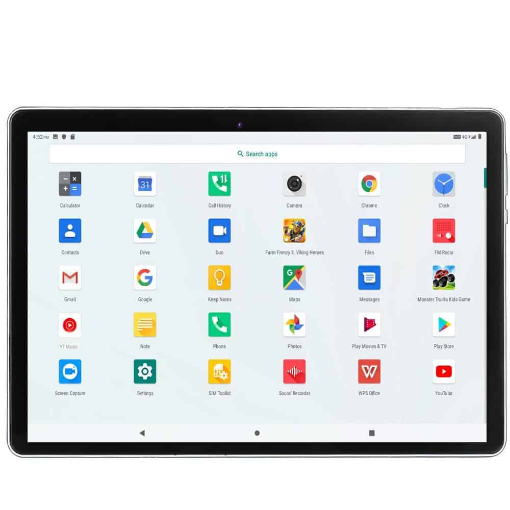New Tablet Pc 10.1 Inch Android 9.0 Tablets Octa Core Google Play 3G 4G LTE Phone Call GPS WiFi Bluetooth 10 Inch Glass Panel