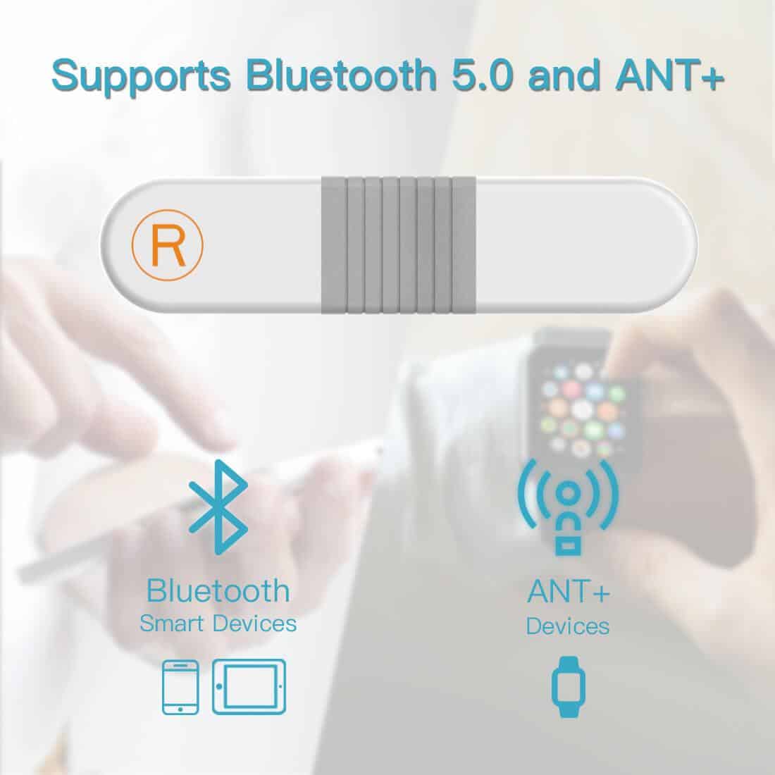 ANT + protocol Bluetooth EKG Heart Rate Monitor Wireless ECG Machine Exercise with Alarm Aerobic Exercise Data Synchronization