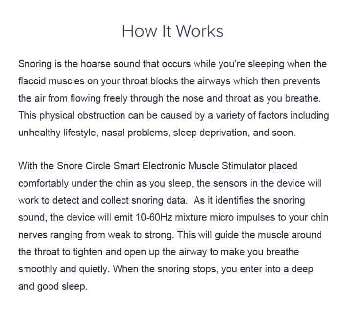 Snore Circle Most Effective Solution Anti-snoring Device Throat Snore Stopper APP Records and Analyzes Sleep Datas