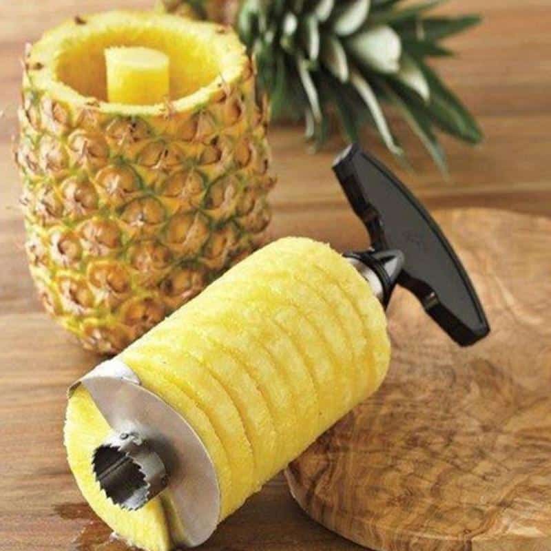 201 Stainless Steel Pineapple Slicer Peeler Fruit Corer Slicer Kitchen Easy Tool Pineapple Spiral Cutter New Utensil Accessories