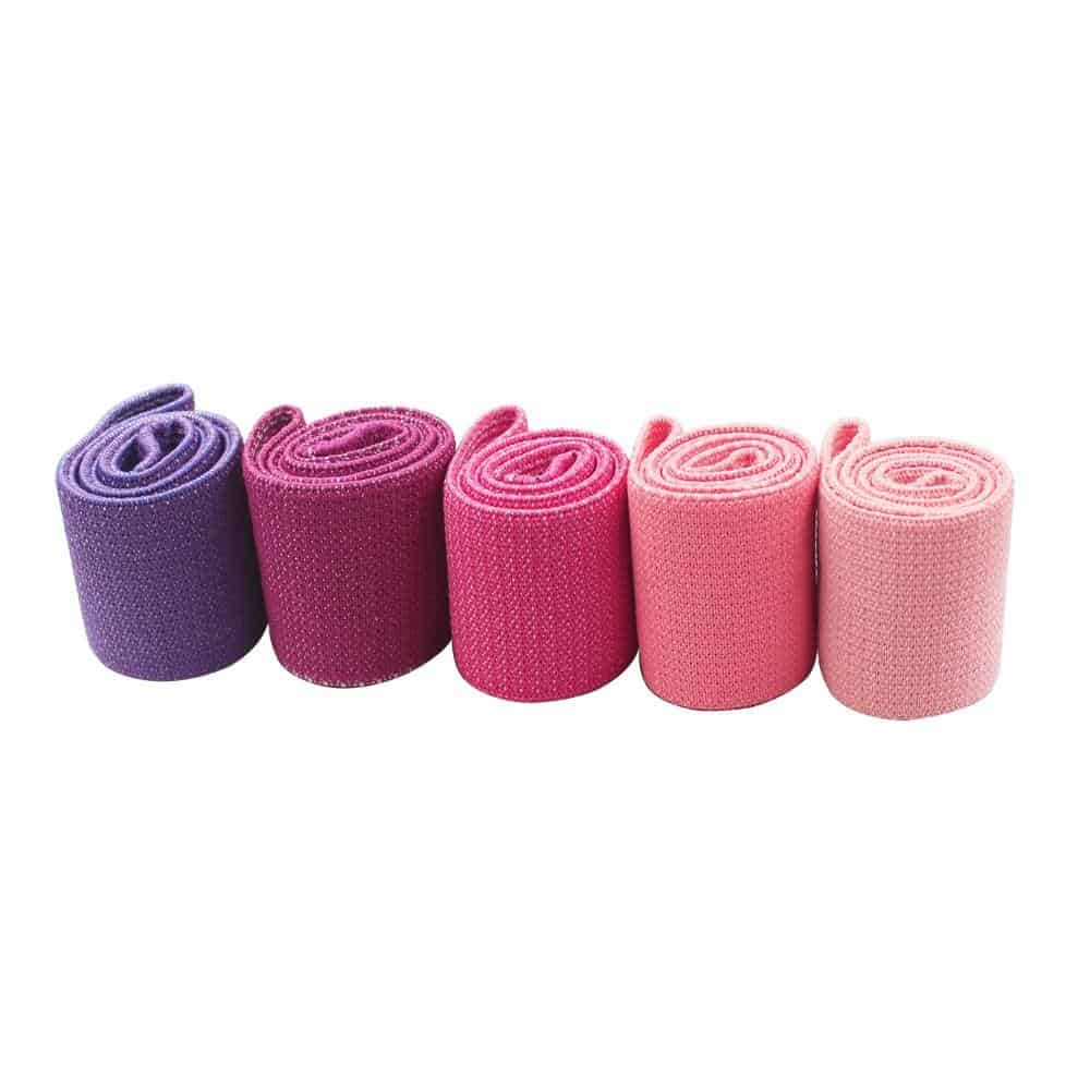 105lb Long Resistance Loop Band Set Unisex Fitness Yoga Elastic Bands Hip Circle Thigh Squat Band Workout Gym Equipment for Home