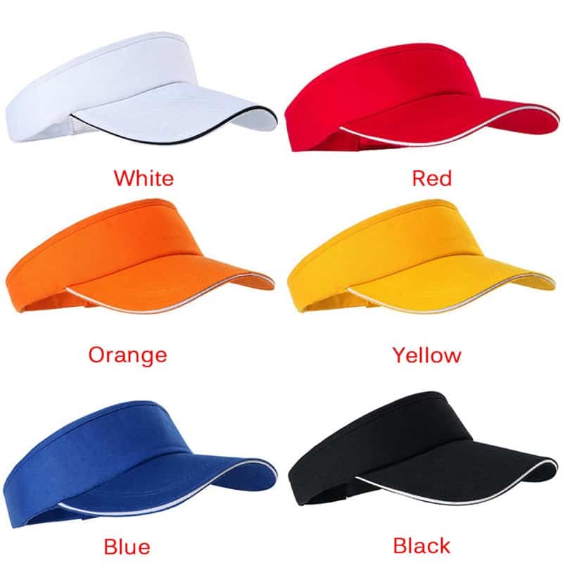 Man Cotton Cap Adjustable For Running Tennis Golf Hot Sale Unisex Empty Top Visor Cap Women Sunscreen Hats