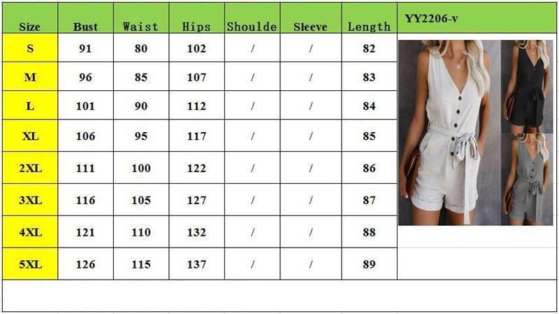 2020 Summer Sleeveless Solid Color Loose Women's Jumpsuit Ladies Lace Up Bow Playsuits Single-breasted V Neck straps Rompers