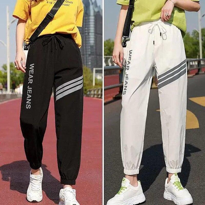 Baggy Sweatpants Women Quick Dry Breathable White Black Harem Pants Women Summer Plus Size Pants Long Harajuku Korean Trousers